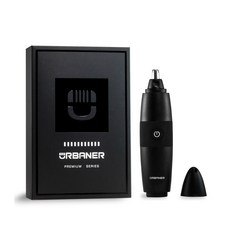 【URBANER 奧本電剪-直營】 MB-061B PREMIUM水洗式電動鼻毛刀(鼻毛刀/鼻毛機/修鼻毛刀/鼻毛), Black