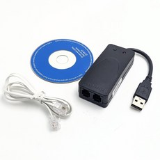56K USB 外接式傳真數據機 支援 Win11/10/8/7, 1個, 雙口