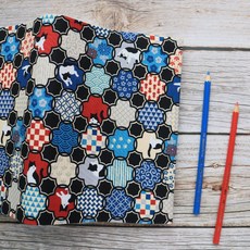 【窗花貓咪】書衣 書套 可調式 布書衣，精美文藝風，適用多種尺寸，保護書籍, 1個