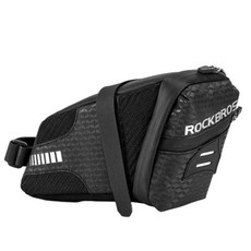 ROCKBROS 腳踏車尾包 適用於山地車公路車後座包, 黑色, 1個