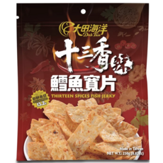 大田海洋十三香鱈魚寬片 酥脆涮嘴 獨立包裝 台灣製造, 250g, 1個