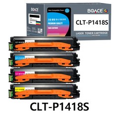 BOACE CLT-K1418S C1418S M1418S Y1418S 호환 토너 SL-C1410W SL-C1615W SL-C1460FW SL-C1865FW, 1세트, 4색