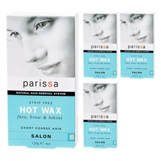 페리사 스트립 프리 핫 왁스 페이스 브로우 & 비키니, 120g, 4개