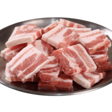 두툼한 식감 한입 삼겹살(냉동) 캠핑 집들이 추천, 2개, 600g