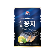사조 꽁치캔 x/꽁치조림/꽁치김치찌개/무배, 300g, 2개
