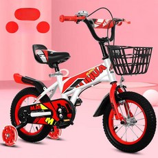 NOVA 유아네발자전거어린이 보조 5세 데크 유아, 12 인치, 1cm, 스탠다드 레드 물병 없음 뒷좌석 없음 없음