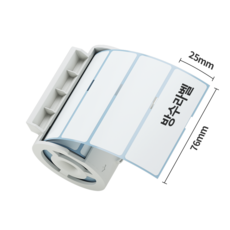 네모닉 방수라벨 카트리지 1인치 (76x25mm 360장), 1개, MLC-3111W-STD