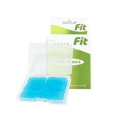 FIT 超柔軟可塑型防噪音矽膠耳塞 藍色6入/12入組，舒適降噪，提升睡眠品質, 1個, 藍色12入, 6入/12入