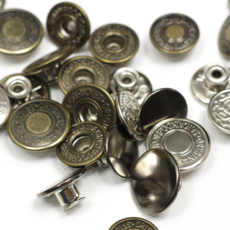 흔들이 청단추(청바지단추) 8종, 니켈(대)20mm, 1개