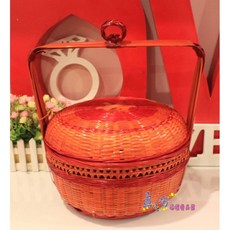 孟之坊婚禮精品舘 謝籃(中)．結婚用品．吃茶禮盒．精緻謝籃．婚禮小物, 1個