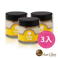 AnnChen陳怡安-臉部去角質果醬x3入組-果香調橘子/蔓越莓-環保自然果粒柔珠, 1個, 橘子