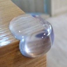 모서리 보호대 (하트형 투명) - 4개입, 투명