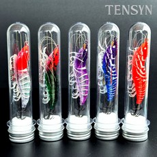 텐신 리얼 새우에기 (BEST 5종 세트) 쭈꾸미 한치 갑오징어 에기, 1세트, 11g, 80mm (5종)