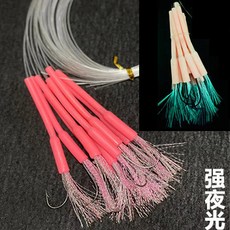 KEARMMING 韓國釣組 太刀魚鉤 2米/10副, 粉色夜光,5/0(10付裝), 1個