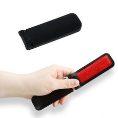 휴대용 옷솔 의류 옷 먼지 클리너 털이개 브러쉬 솔 코트 고양이 강아지 털 제거 보풀 정리, 블랙, 1개