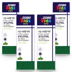 2080 자일리톨 키즈치약 80g, 4개