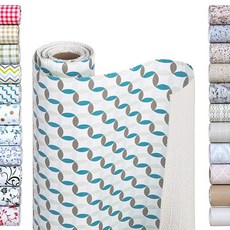 SMART 스마트 DESIGN 디자인 본디드 그립 선반 라이너 - 30.5cm x 3m(12인치 10피트) 비접착 강한 바닥 쉽게 청소할 수 있는 주방 서랍 캐비닛 찬장, 오션 오리가미