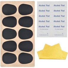 색소폰 부품 액세서리 록하우스 알토 테너 색스 마우스피스 패드 패치 블랙 치아 쿠션 보호 스티커 클라리넷 바이트 얇고 0.5mm 10팩