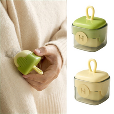 Buyzonkor 1+1 물세척 가능한 휴대용 미니 돌돌이 먼지제거, 그린,핑크, 1개