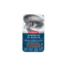 Derwent 英國 德爾文 XL 水性石墨塊 6色 套組, 12ml, 6