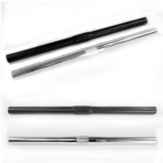 25.4 숏일자바 픽시 자전거 핸들바 플랫바, 블랙, 1개