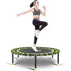 뉴안 40-48인치 사일런트 미니 트램펄린 피트니스 번지 리바운더 점프 유산소 트레이너 운동 최대 제한 330파운드, 40" Round green