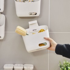 걸이형 정리바스켓 주방정리 정리용품 수납바스켓, 소형, 1개