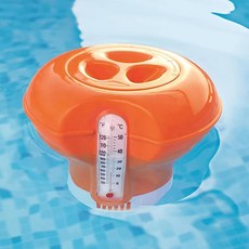 BW 58209 대형 플로팅 디스펜서 일체형온도계(오렌지), 오렌지