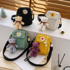 리니데이 데이지 미니 크로스백 휴대폰 보조가방 멀티백 곰돌이키링증정