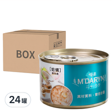 M'DARYN 喵樂 鮪魚燒 貓罐頭, 真材實料 雙倍份量, 蛤蠣 + 鮪魚, 160g, 24罐