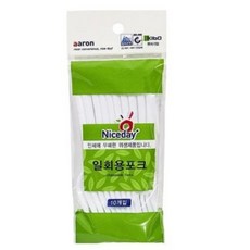웰픽스 일회용 포크 10개입, 1개, 10개