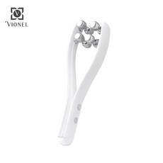 비오넬 리프라 고주파 브이롤러 EMS 피부 리프팅 마사지기, 화이트