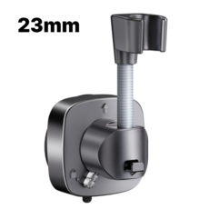 일상채움 이중 흡착식 초강력 무타공 샤워기 거치대, 블랙 실버