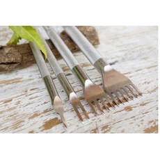 ELVIS 專業級 菱斬 皮雕工具, 1個, 1套 1+2+4+6齒,3mm