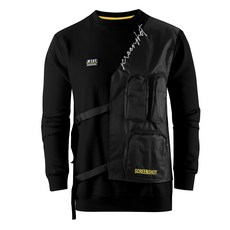 [스크린샷] F11269 - 스트릿 패션 브랜드 / 카고 포켓 레이어 남여공용 맨투맨 / 오버핏 빅사이즈