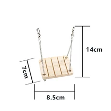 귀여운 햄스터 롤러 장난감 천연 나무 소나무 덤벨 외바퀴 그네 씹는 어금니 새 토끼 기니피그 작은 애완 동물 용품, 1개