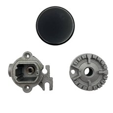 가스렌지 호환부품 3 조각 조리기구 모자 스토브 뚜껑 업그레이드 된 가스 버너는 SABAF 버너 커버 범위 부품 용 대부분의 버너에 적합합니다., Flat 55