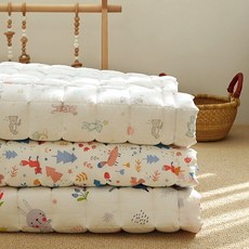 보들보들 먼지없는 밀크 모달 100% 미끄럼방지 유아 패드, 밀크모달_달곰달곰, 1개