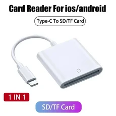 삼성 화웨이 샤오미 SD TF 카드 리더용 C타입 메모리 어댑터 폰151617용 데이터 변환기, 03 SD Card Reader