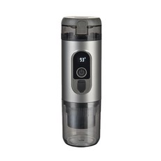 便攜電動咖啡機膠囊和粉兩用USB充電小型家用辦公戶外咖啡機, 1個, 銀灰色:1個