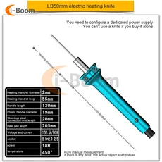 AC110V 220V 전기 가열 칼 폼 커터 펜 휴대용 스티로폼 100 450 온도 조정, 6) 5CM only