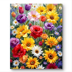 서은이네 보석십자수 액자형 캔버스형 DIY 세트, 1개, 40x50cm CKS-02