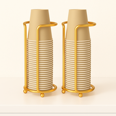 레디박스 고급형 종이컵 거치대 컵홀더, 2개, 골드