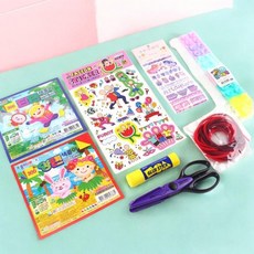 DIY 문구세트 (6개세트) 신학기 학용품 입학 준비물 어린이집 유치원 단체 대량주문 행사 판촉물 _TCSh-A001, 단품