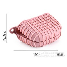 矽膠隔熱手夾 耐高溫格子手夾 廚房防燙烘焙工具, 粉色