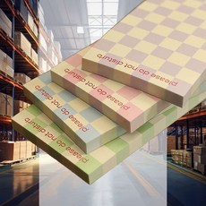 체커보드 메모패드 수첩 매장 데스크 체크리스트 업무용 노트, 04 스카이