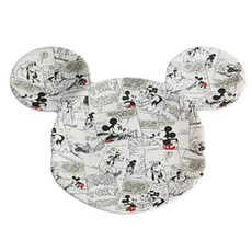 미키마우스 코믹 멜라민 얼굴접시 대 유아접시 어린이접시