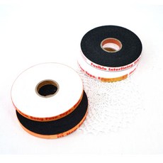 오렌지미싱 면 다대테이프 열접착심지 테이프형 다데테이프 10mm, 바이어스형(검정), 1개
