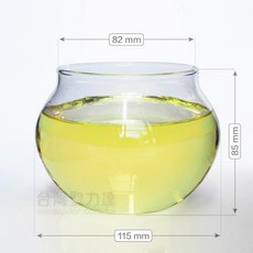 【聖力達】大圓滿杯 - 超耐熱高硼砂玻璃油燈杯，適用於供燈、供油燈，搭配如意/萬年燈芯, 1個, 〖無字〗/ 大