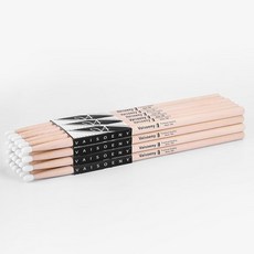 바이소니 7A 드럼 스틱 어쿠스틱 또는 전자 드럼용 나일론 팁 세트 연주자 및 초보자용 타원형 메이플 스틱12쌍
